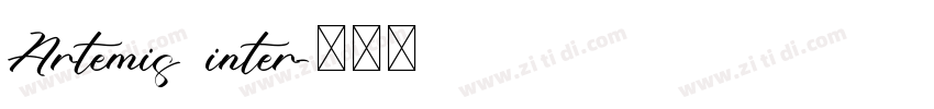 Artemis inter字体转换